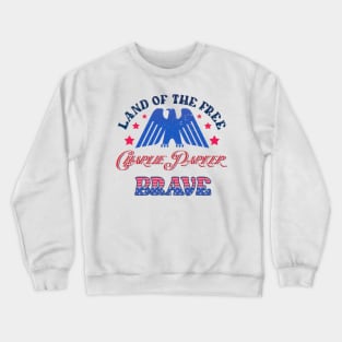 BRAVE CHARLIE PARKER - LAND OF THE FREE Crewneck Sweatshirt